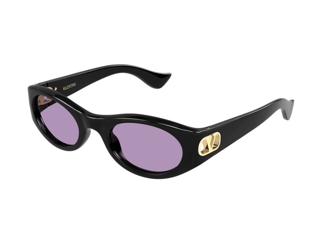 Valentino Gold Vg0015s Rounded Sunglasses