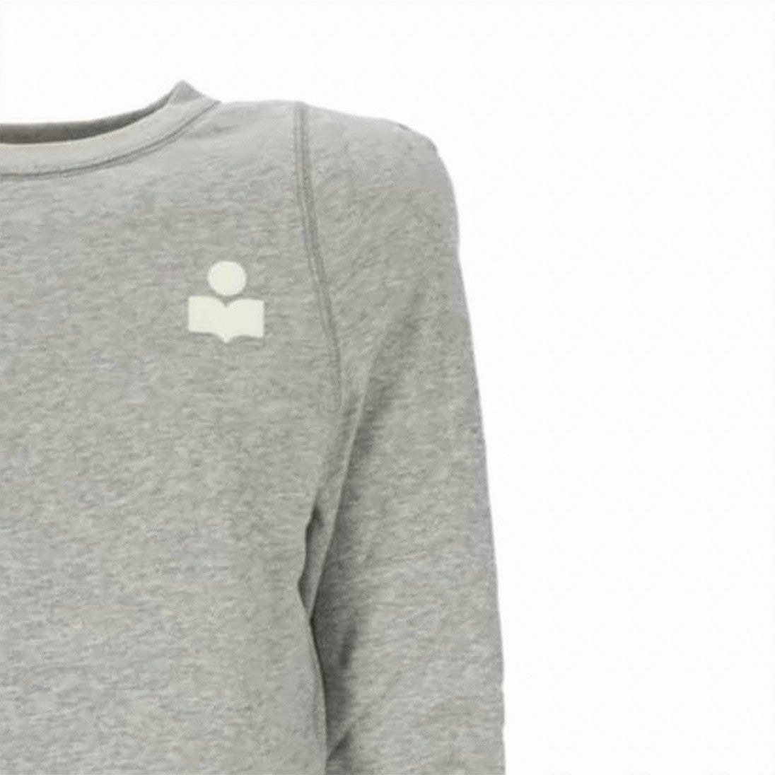 Isabel Marant Grey Sweatshirt With Ribbed Cuffs