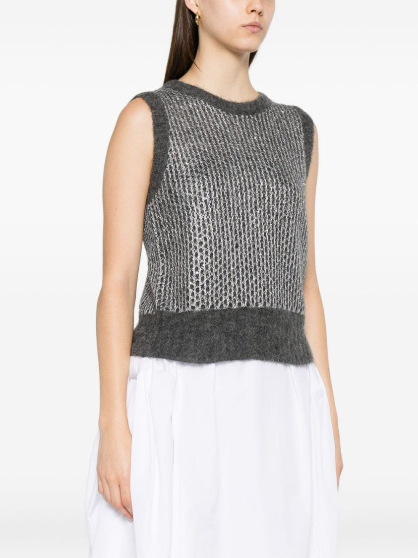 Herno Textured Knit Sweater In Alpaca Blend