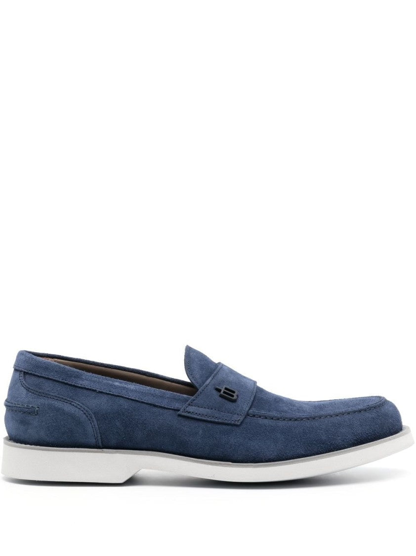 Baldinini Blue Suede Loafers
