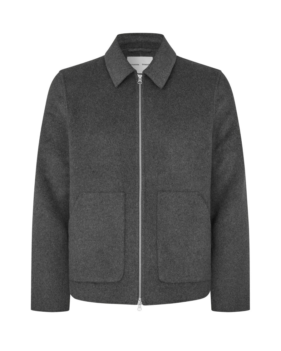 Samsøe Samsøe Dark Grey Sapaulo Melange Casual Jacket