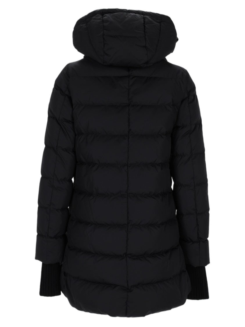 Herno Quilted Puffer Jacket With High Collar And Ribbed Cuffs
