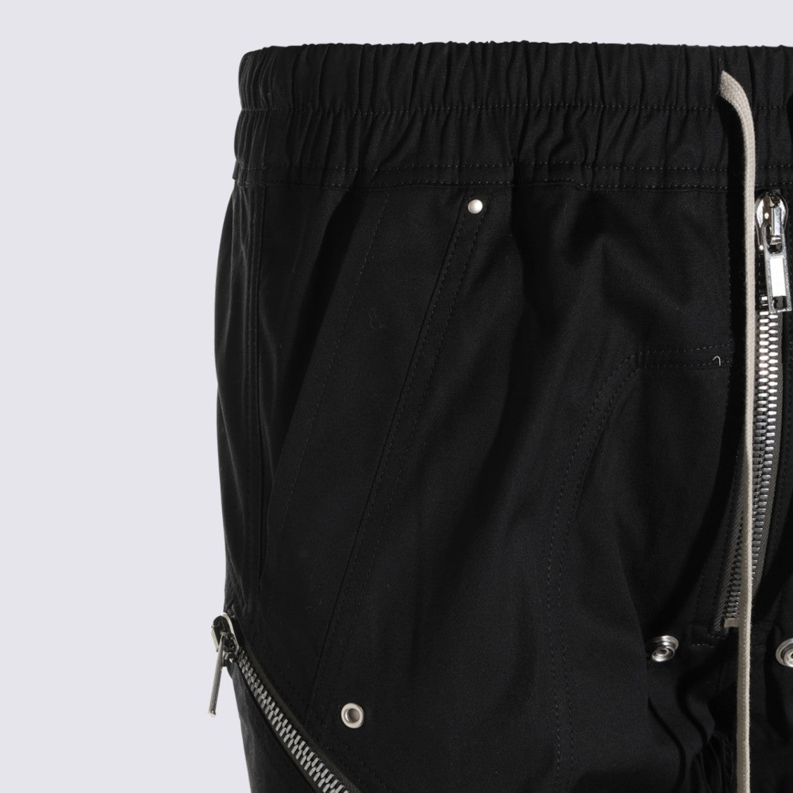 Rick Owens Slim Fit Casual Trousers With Zippered Details