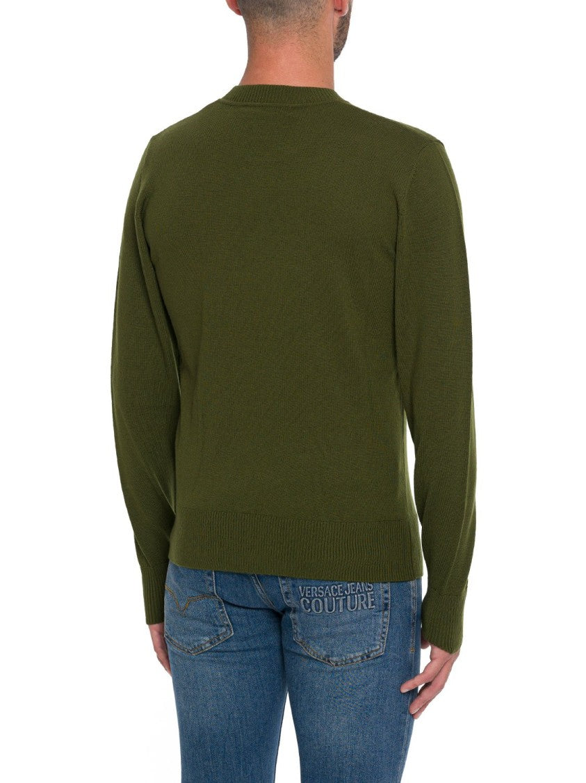 Versace Jeans Couture Classic Crew Neck Wool Sweatshirt