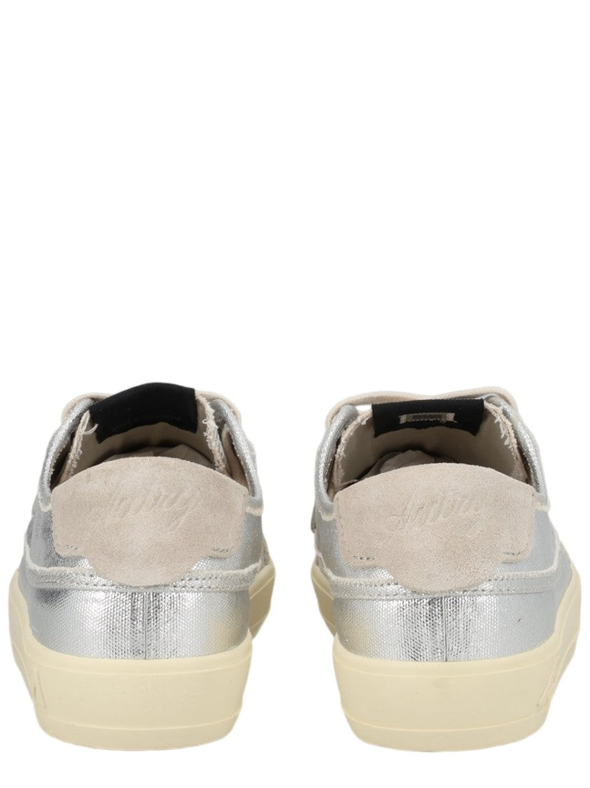 Autry Metallic Silver Canvas Windscape Sneakers