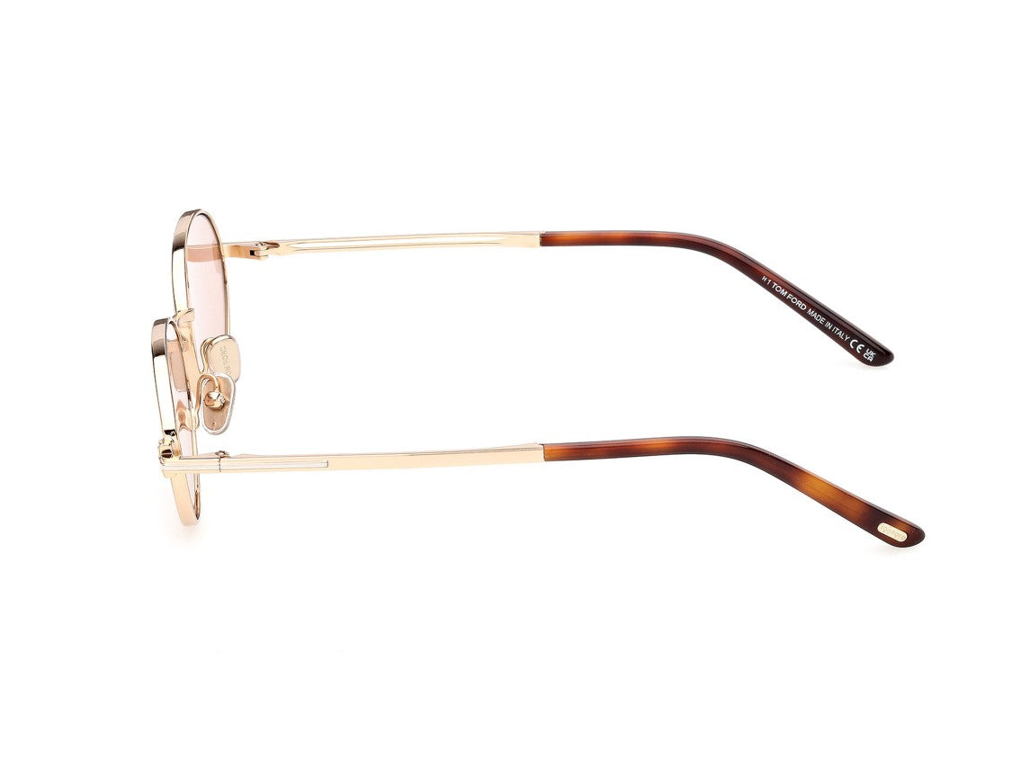 Tom Ford Pink Ft1420 Round Metal Sunglasses