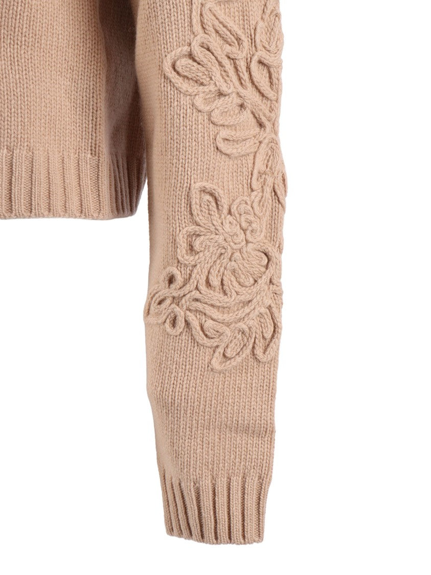 Ermanno Scervino Open-Front Knit Cardigan In Fine Wool