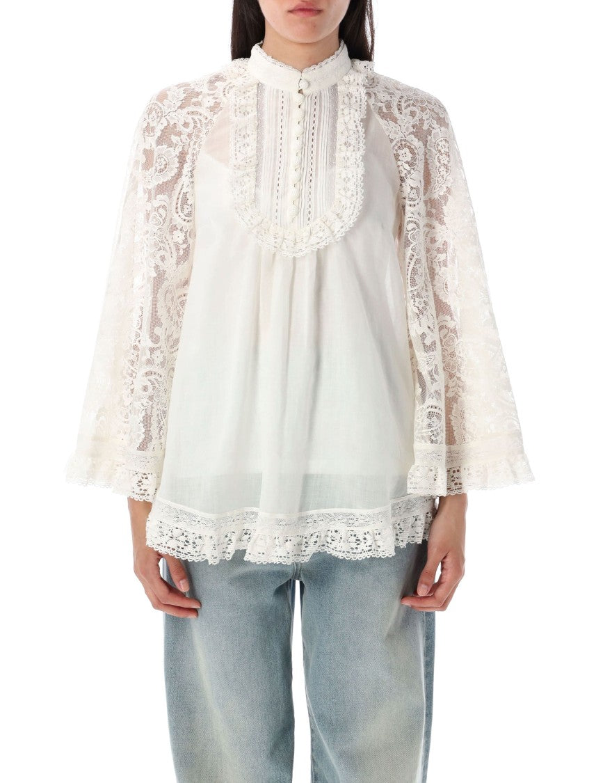 Zimmermann Lace Tunic Blouse