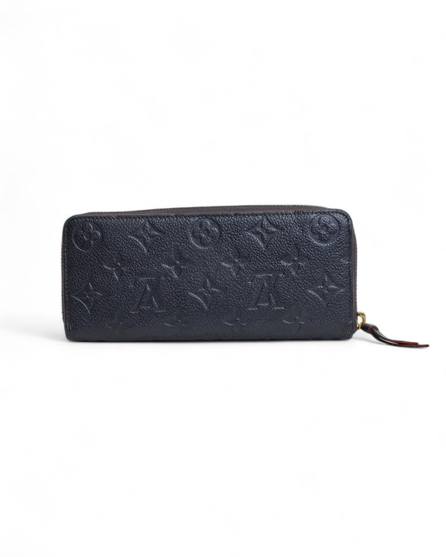 Louis Vuitton Zippy Empreinte Wallet Navy Blue