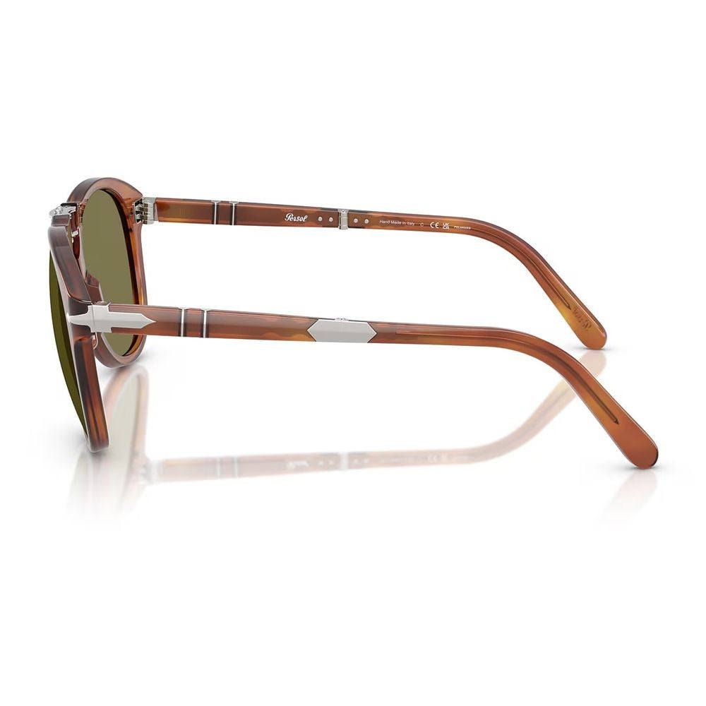 Persol Po0714sm Steve Mcqueen Pilot-Shaped Folding Sunglasses In Terra Di Siena