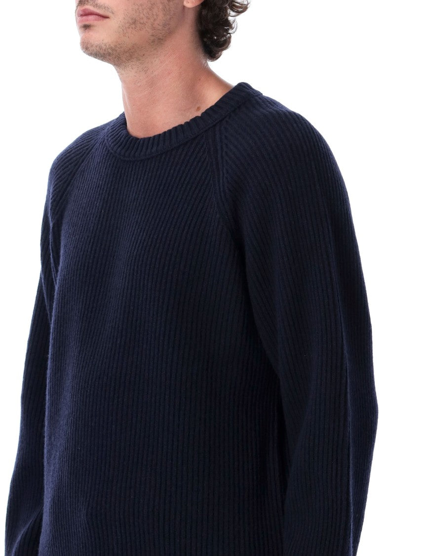 Filson Raglan Sleeve Ribbed Wool-Blend Crewneck Sweater