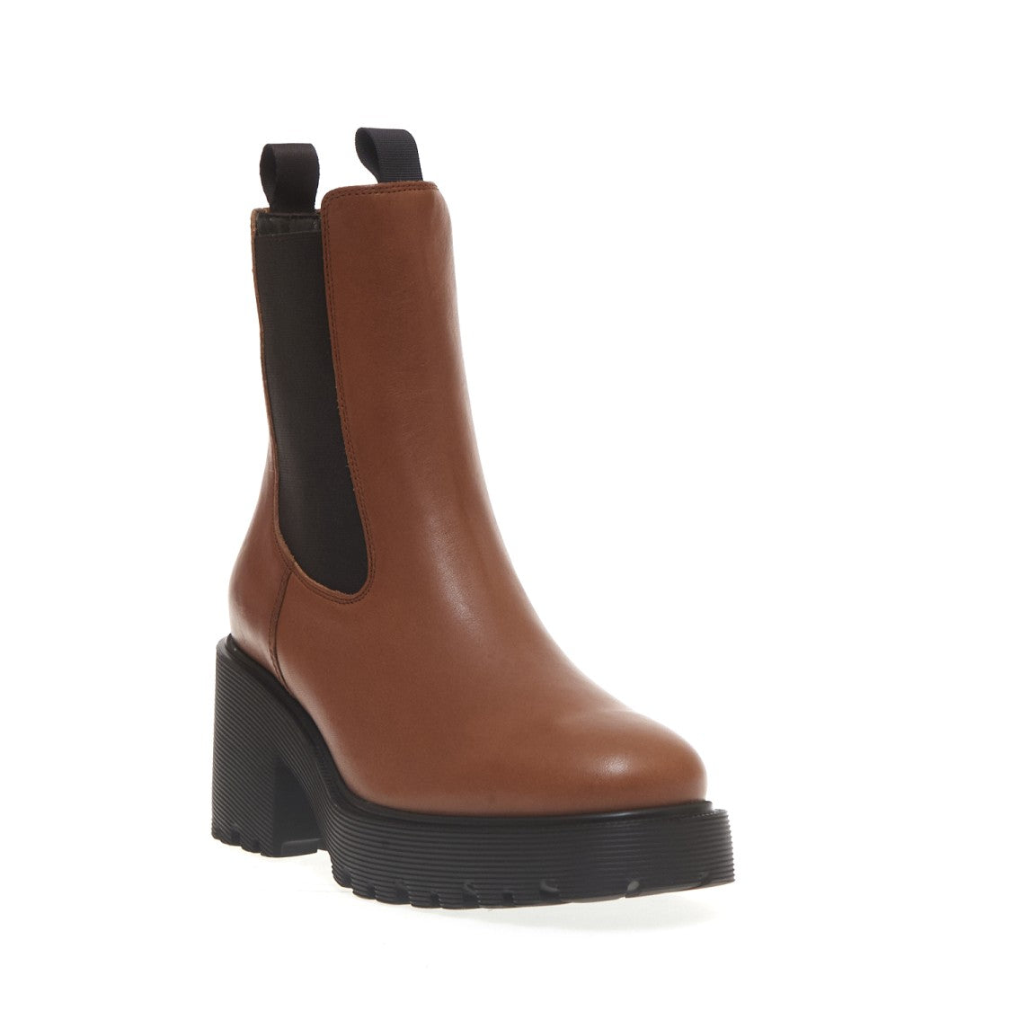 Hogan 50Mm Heel Brown Leather Boot