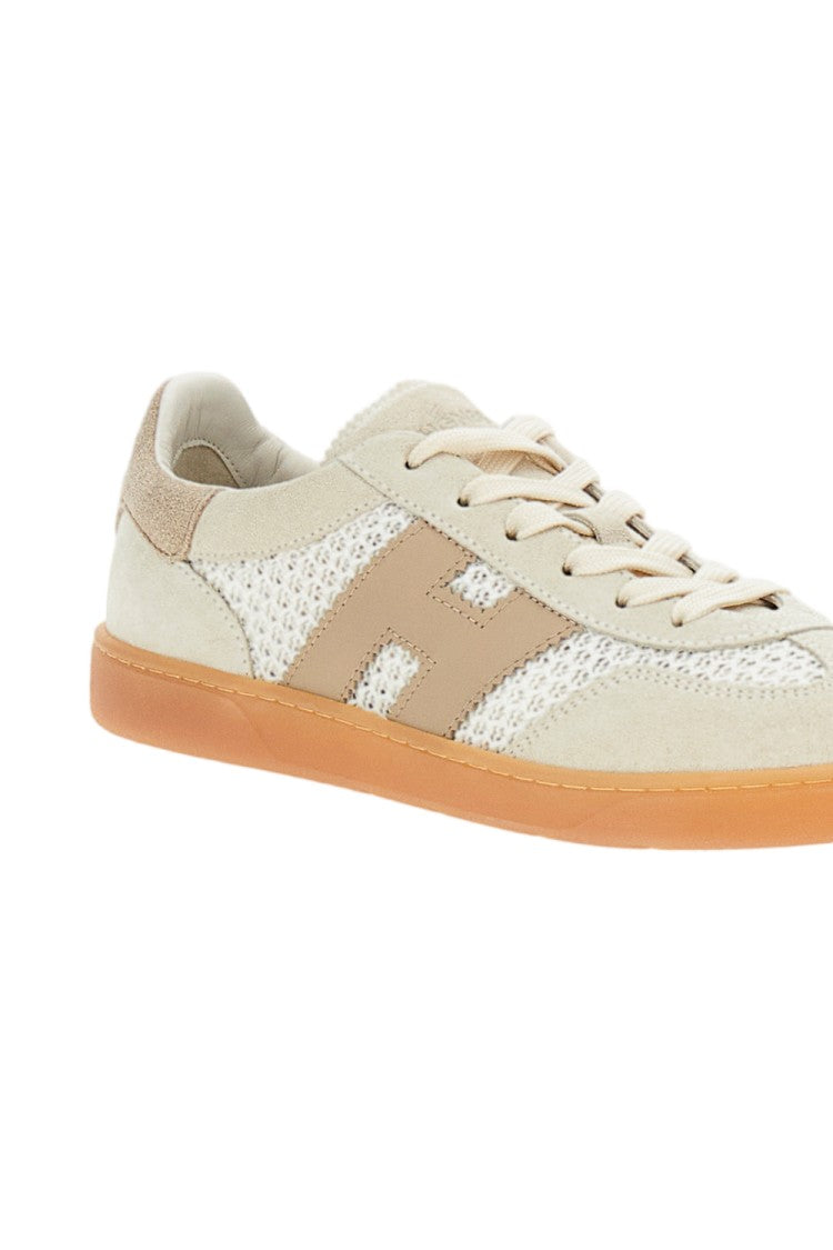 Hogan Beige Hogan Cool Allacciato Crochet Sneakers