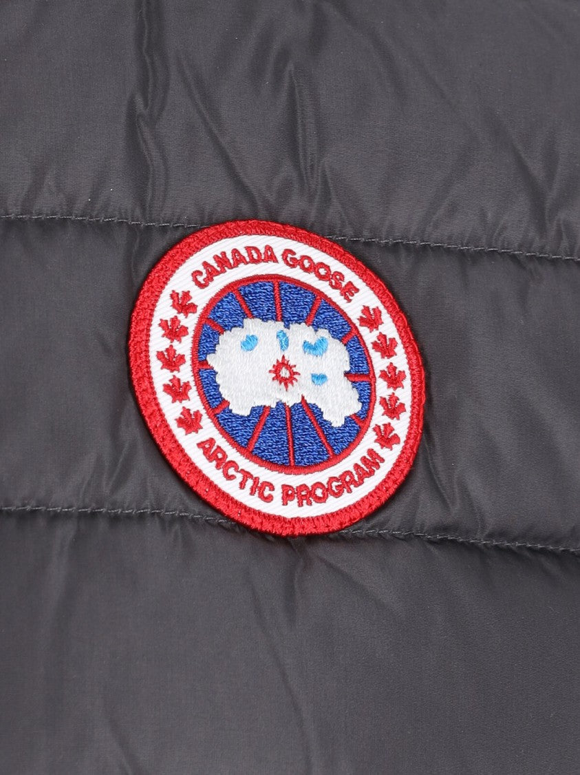 Canada Goose Grey Hybridge Knit Merino Wool Padded Sweater Vest