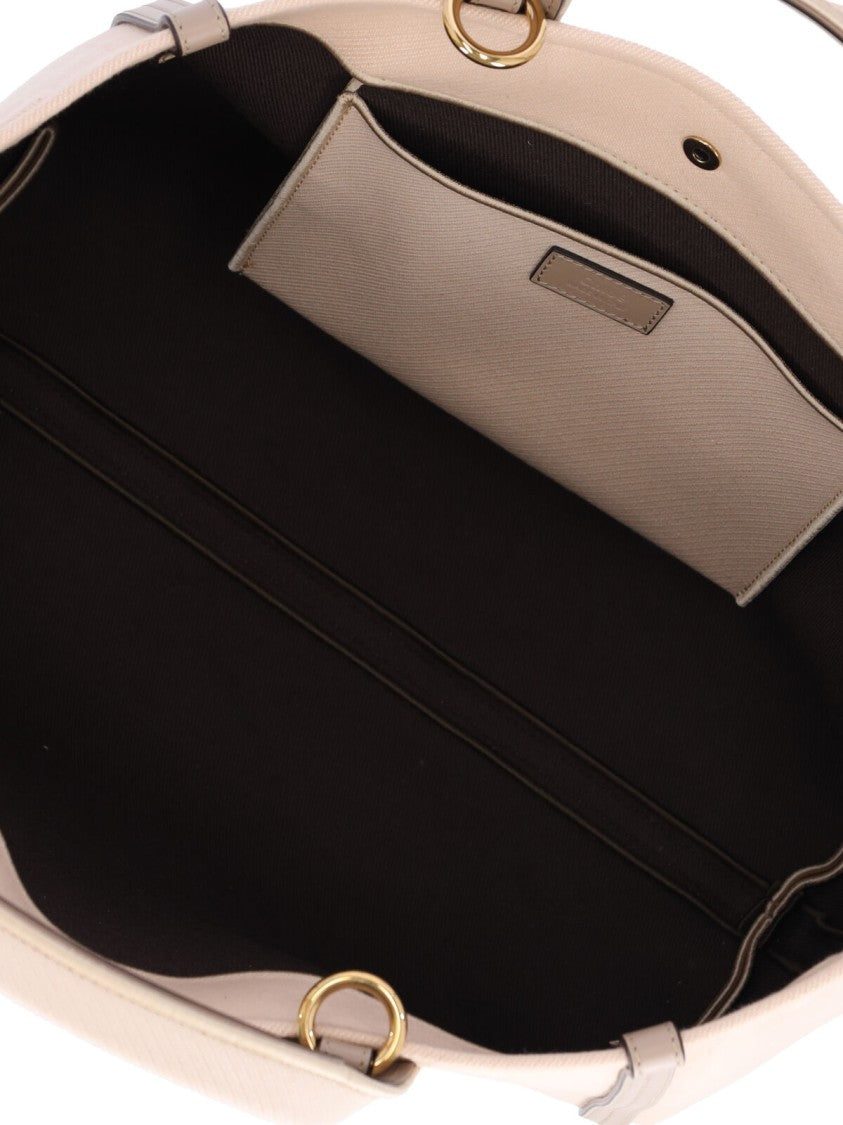 Chloé Structured Tote Bag With Rafia Effect