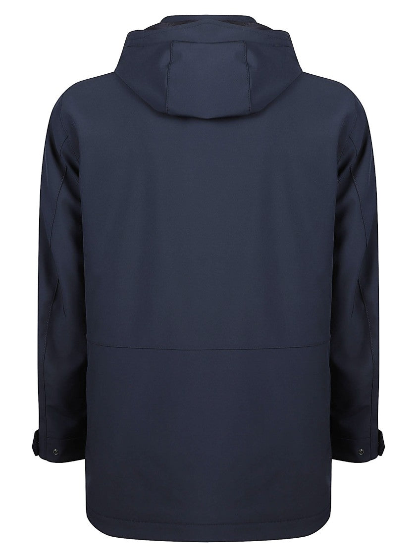 Woolrich Sof Shell Barrow Hooded Polyester-Blend Mac Coat