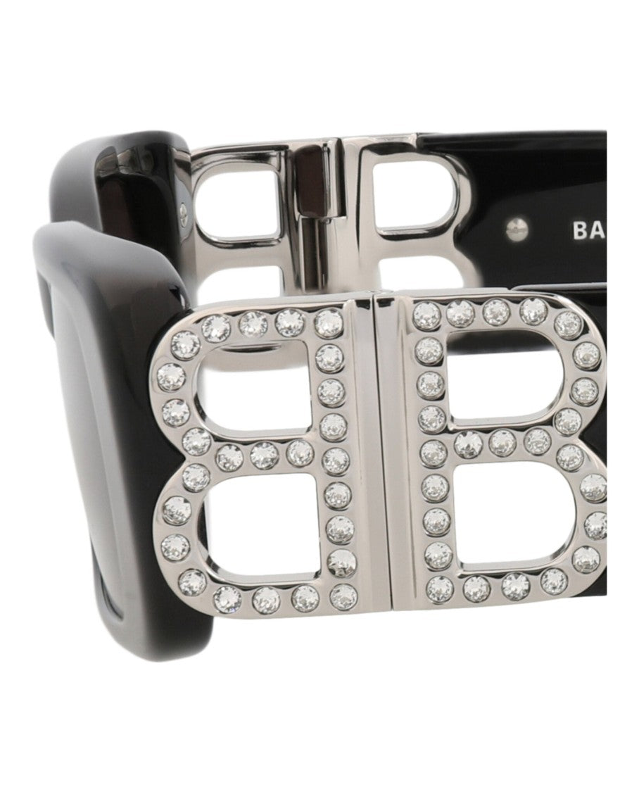 Balenciaga Square-Frame Recycled Acetate Sunglasses With Crystal Accents