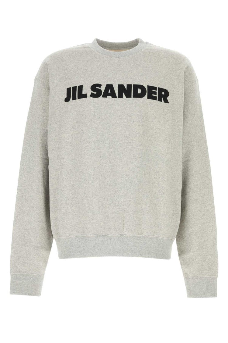 Jil Sander Grey Cotton Sweatshirt