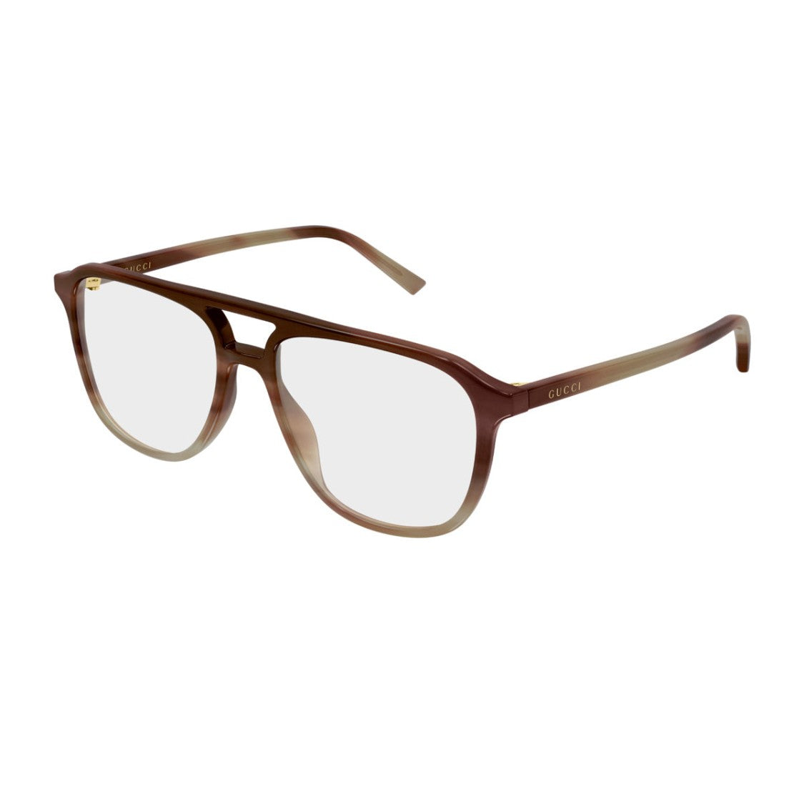 Gucci Havana Gg2237o Linea Institutional Logo Eyeglasses