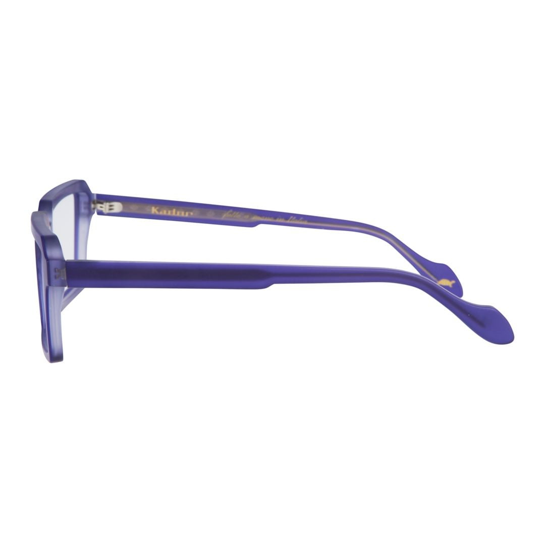 Kador Purple Disko Light Bold Oversized Square Eyeglasses