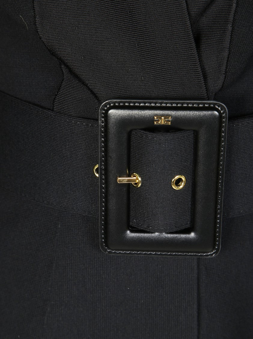 Elisabetta Franchi Tricot Sweater With Belt