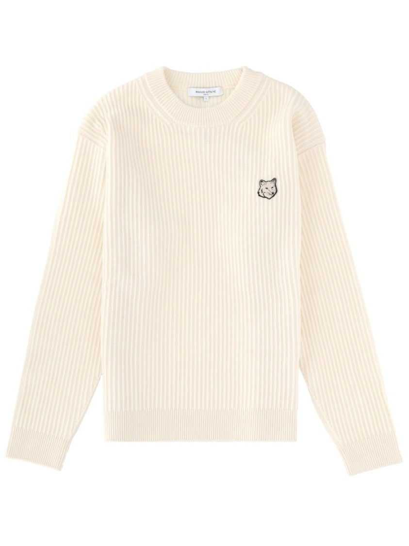 Maison Kitsuné Maison Kitsuné Merino Wool Ribbed Knit Sweater