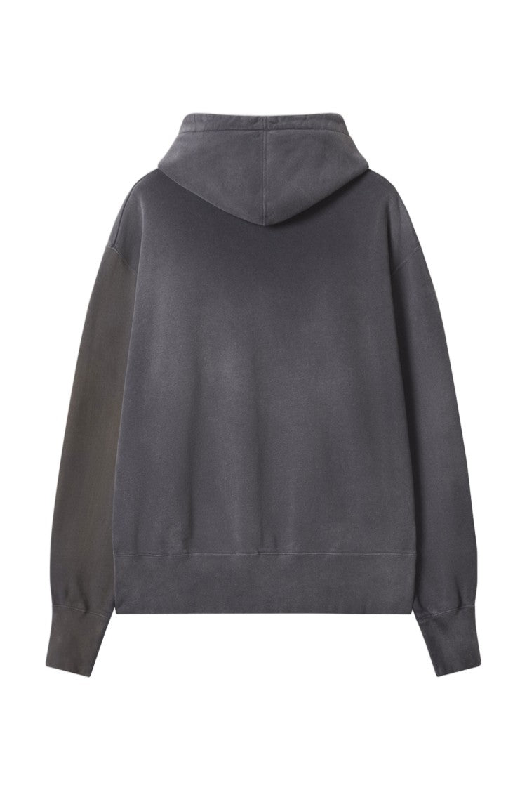 Maison Kitsuné Patchworked Fox Hooded Cotton Sweatshirt