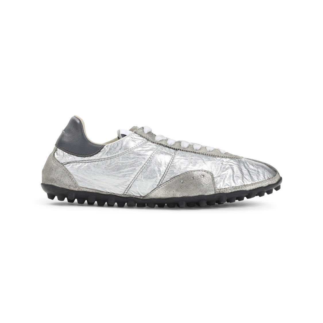 Maison Margiela Silver Sprinters Low Top Sneakers