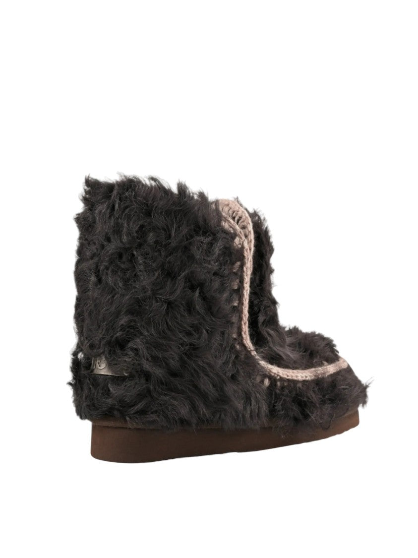 Mou Eskimo 18 Sheepskin Crochet Wool Boots