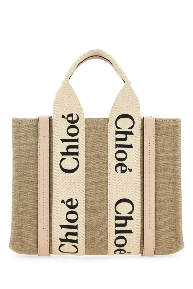 Chloé Multicolor Fabric Small Woody Shopping Bag