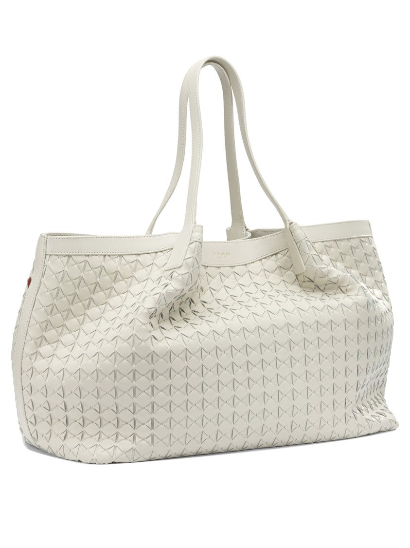 Serapian Large Mosaic Leather Shoulder Bag