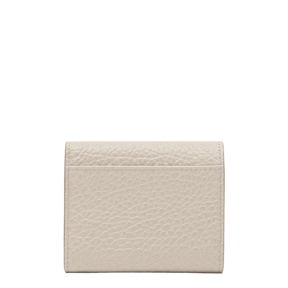Maison Margiela Textured Leather Wallet With Iconic Stitching