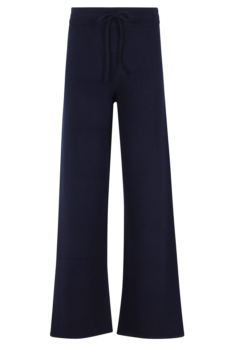 Mc2 Saint Barth Wide-Leg Knit Pants With Elastic Waistband