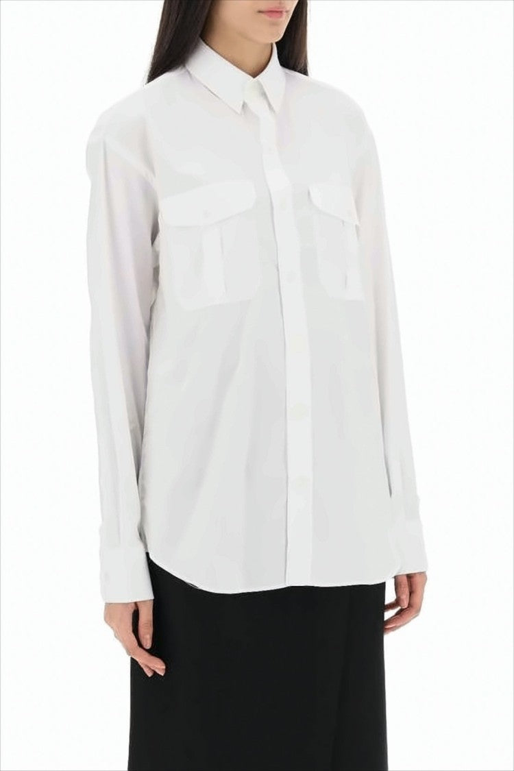 Wardrobe.Nyc Button-Down Cotton Shirt With Flap Pockets