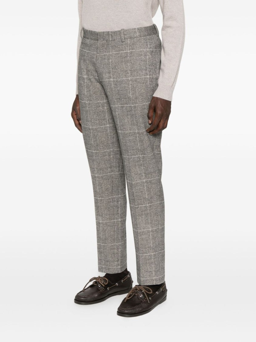 Circolo 1901 Slim Fit Checkered Trousers