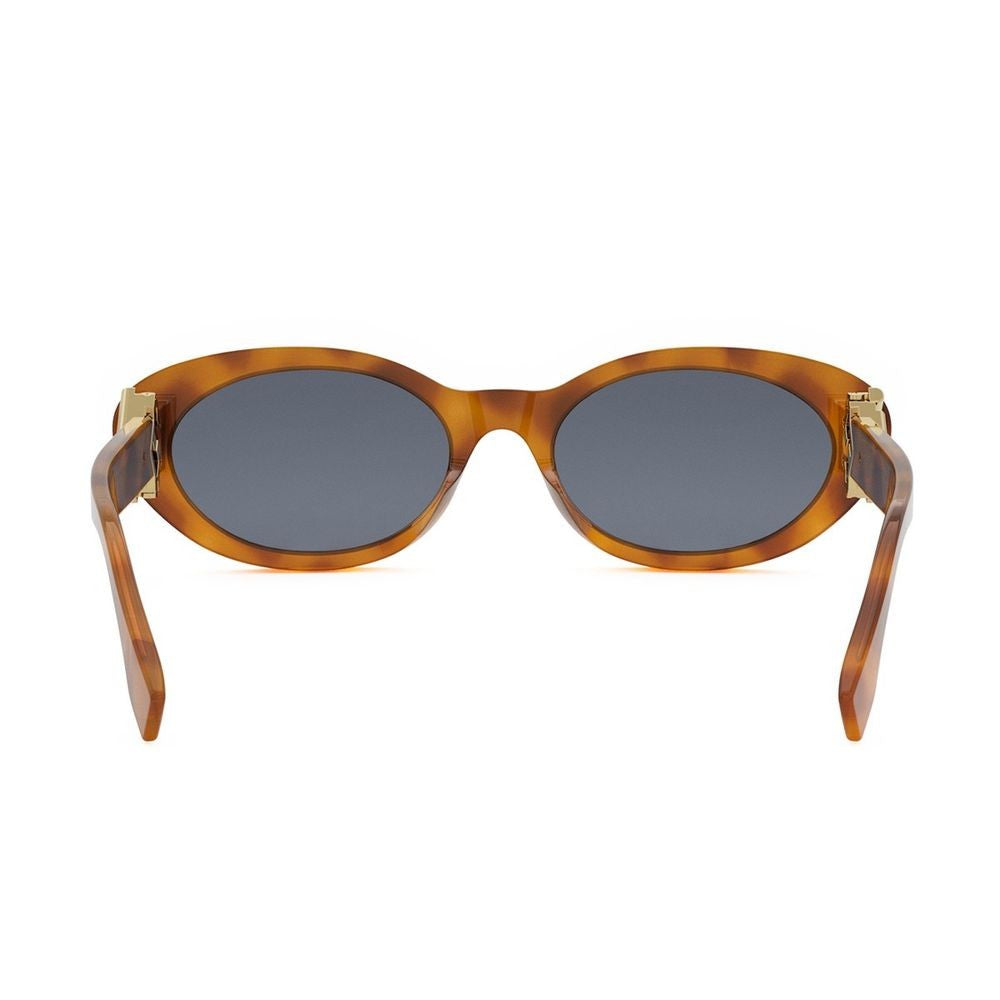Fendi Ff Diamond Skinny Oval Acetate Sunglasses