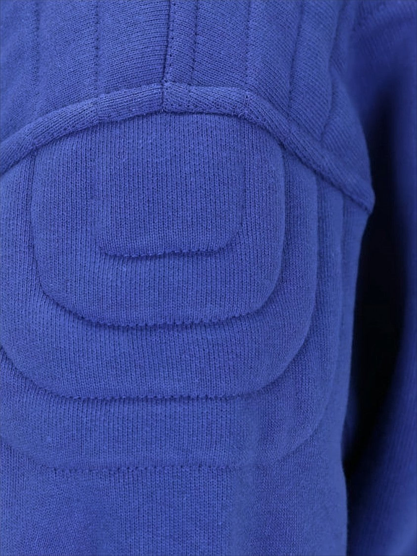 Gucci Long-Sleeve Cotton Top With Padded Details
