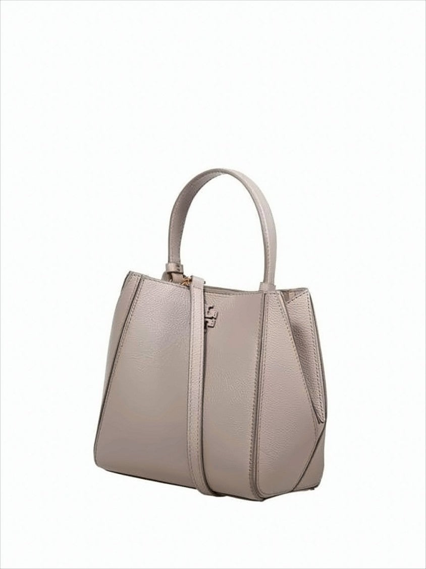 Tory Burch Textured Leather Tote Bag With Carrying Options