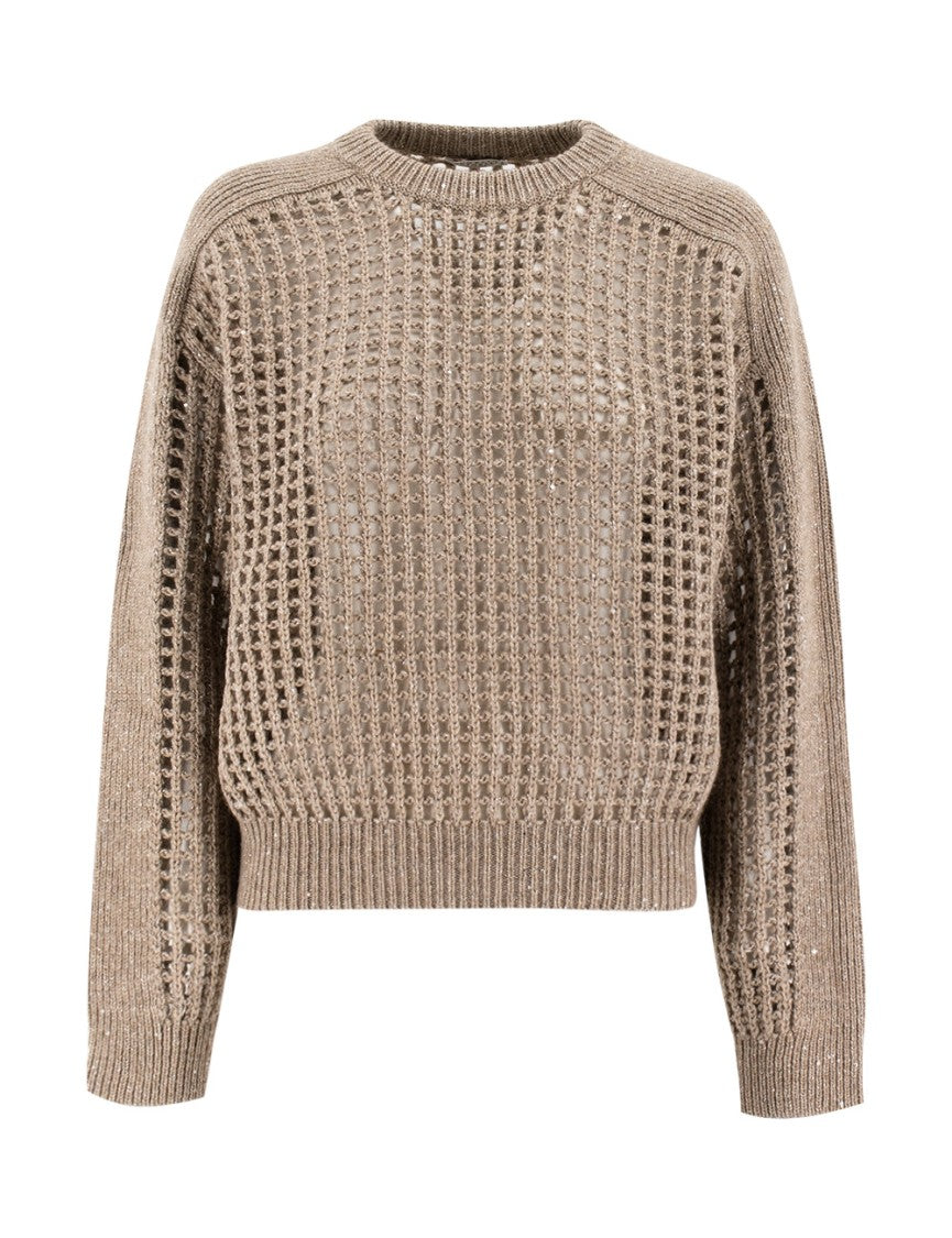 Brunello Cucinelli Sparkling Net Sweater
