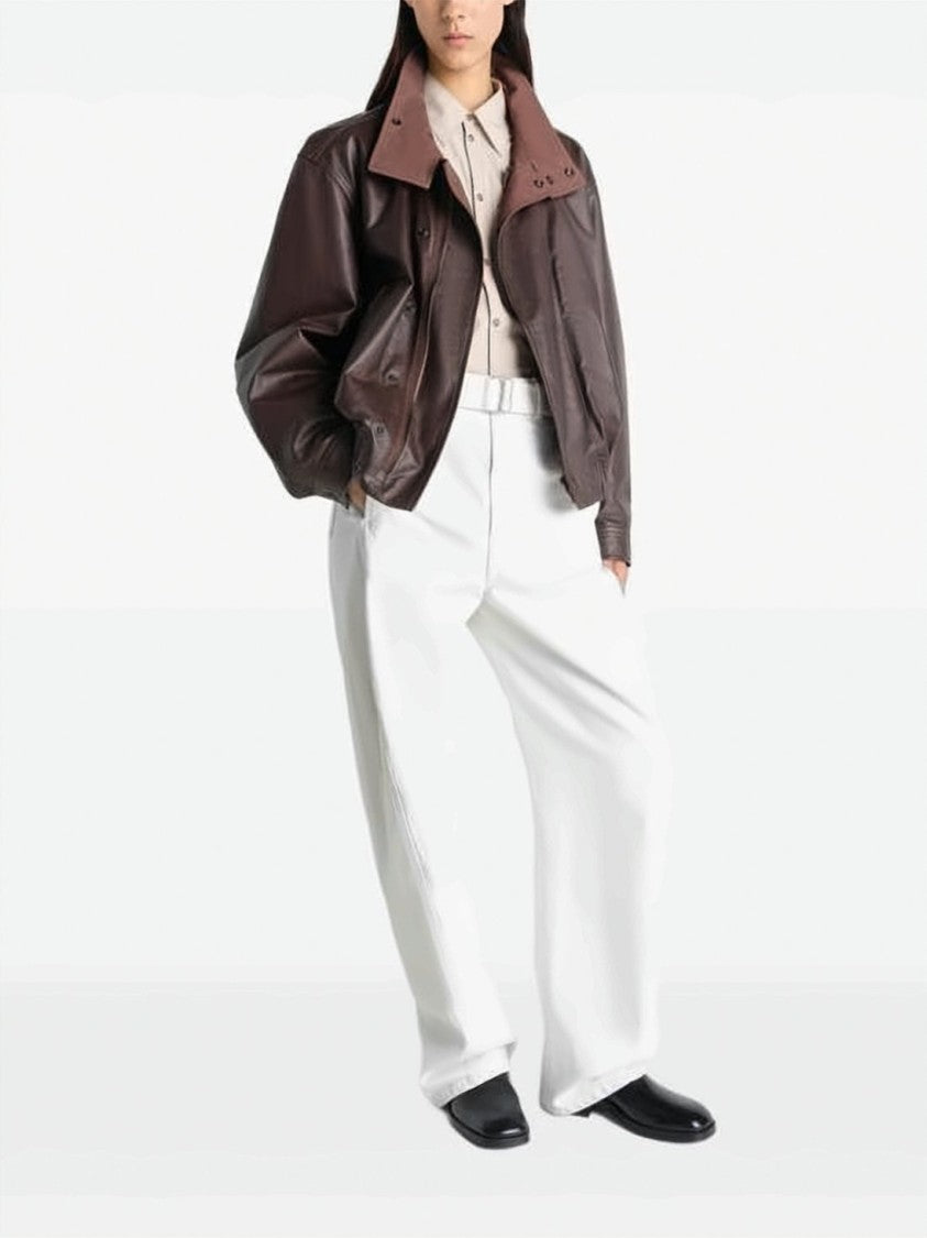 Lemaire Wide-Leg Pants With Twisted Belt Detail