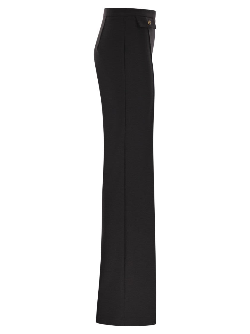 Elisabetta Franchi Double Crepe Trousers