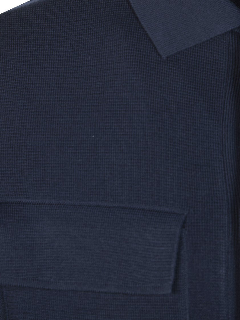 Filippo De Laurentiis Textured Knit Flap Pocket Jacket