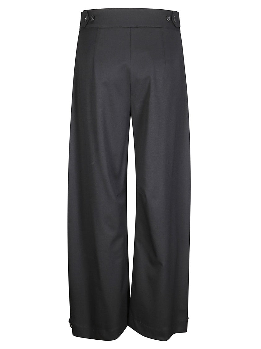 Stefano Mortari High-Waisted Trousers With Double Button Fastening