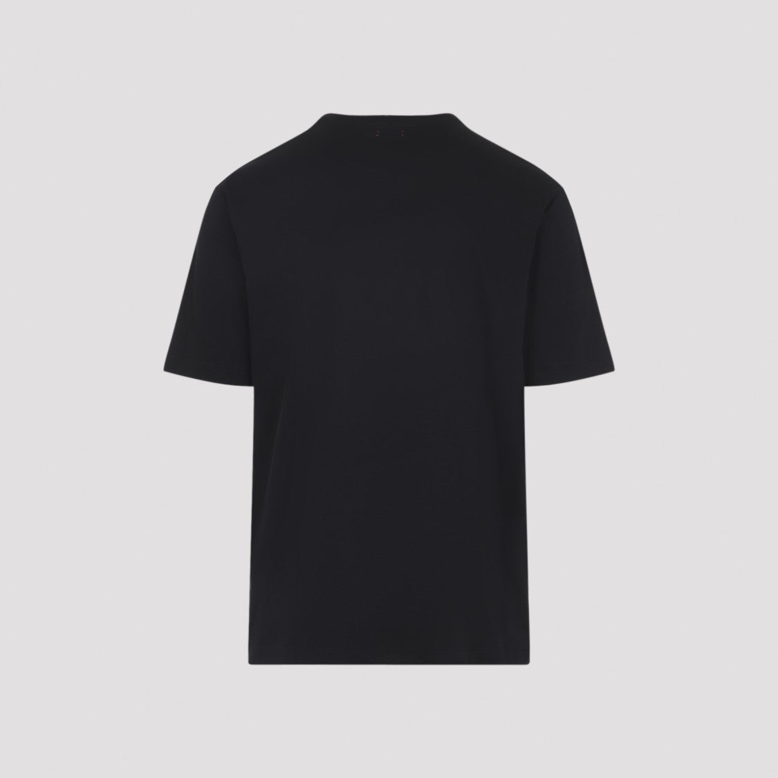Kiton Minimalist Black Cotton Milano T-Shirt With Design