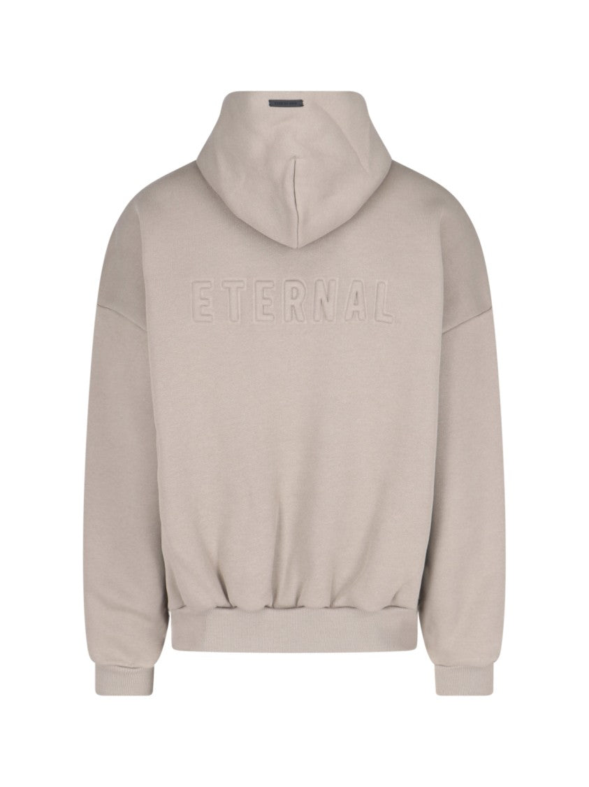 Fear Of God Relaxed Fit Beige Half-Zip Sweater - Beige