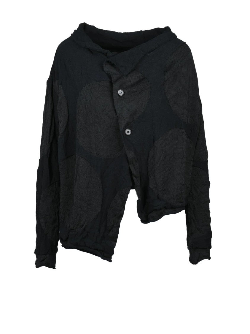 Yohji Yamamoto Asymmetric Cardigan - Black