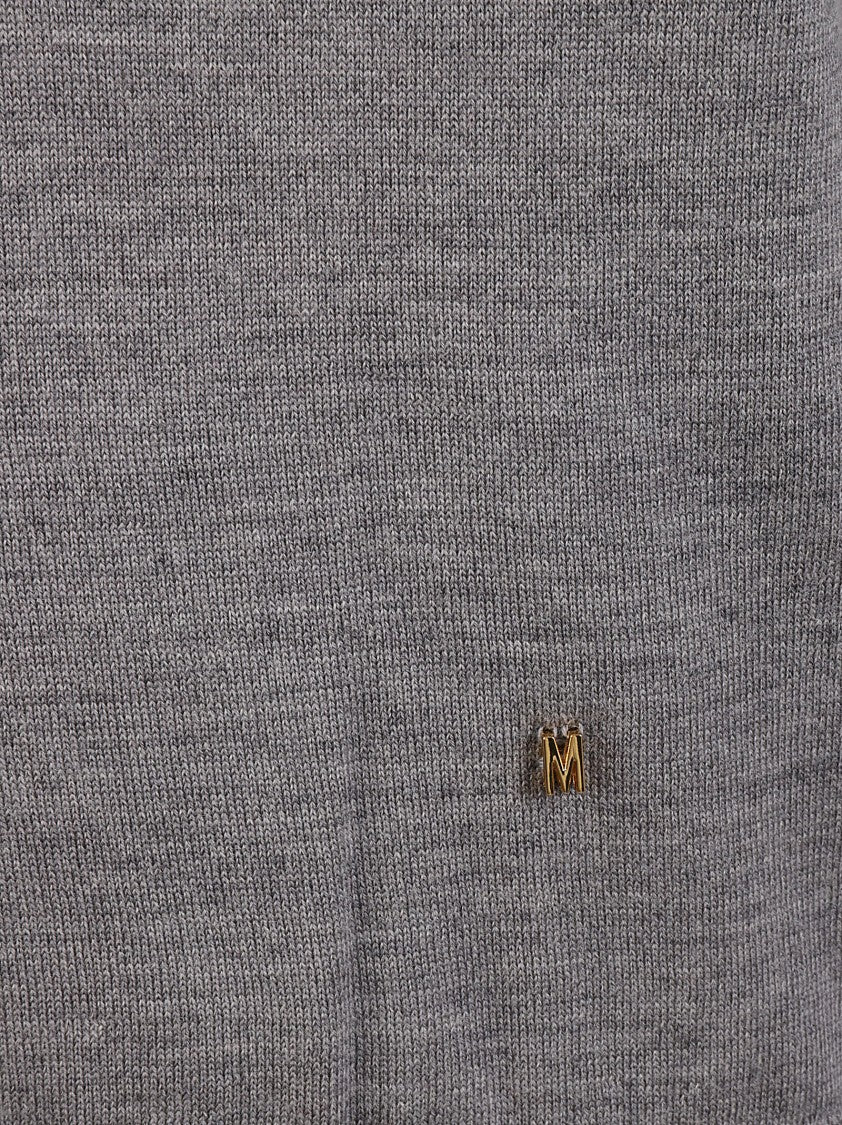 Moschino Textured Knit Grey Sweater