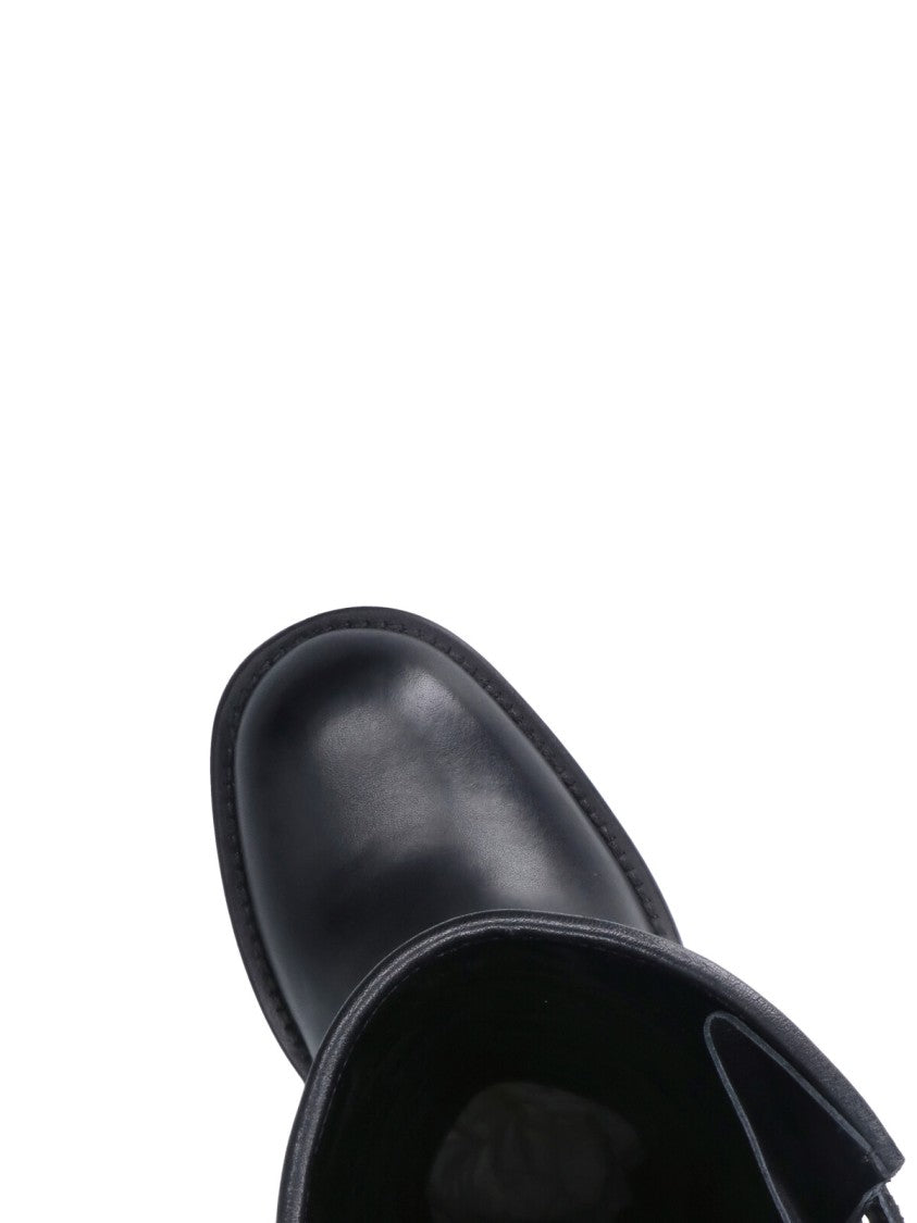 Chloé Mid-Calf Black Leather Boots