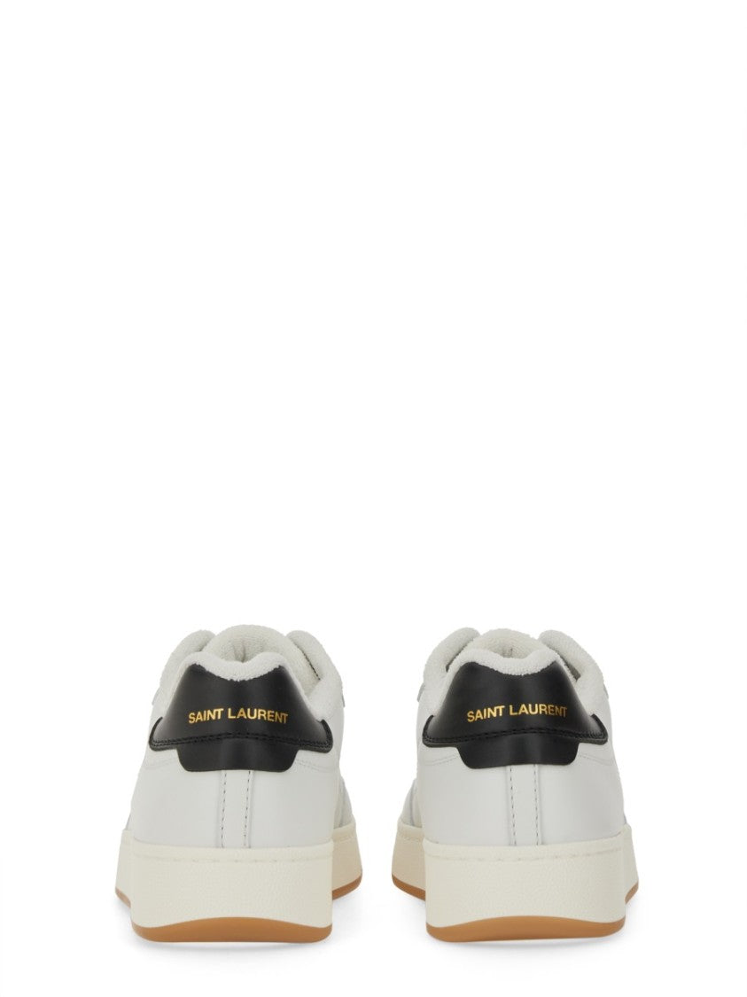 Saint Laurent Minimalist Low-Top Sneakers With Elegant Leather Finish