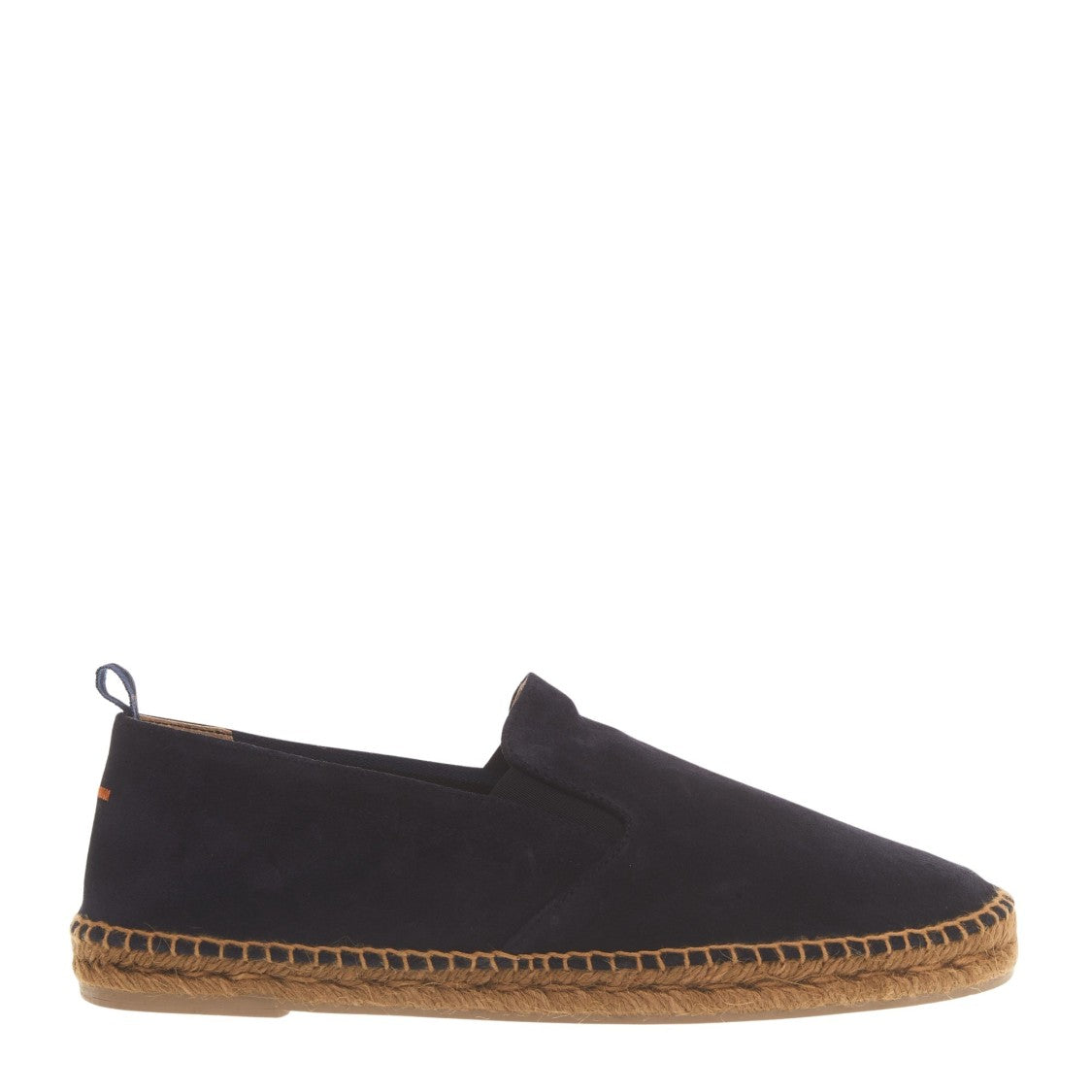 Castaner Blue Suede Espadrilles With Traditional Rope Sole